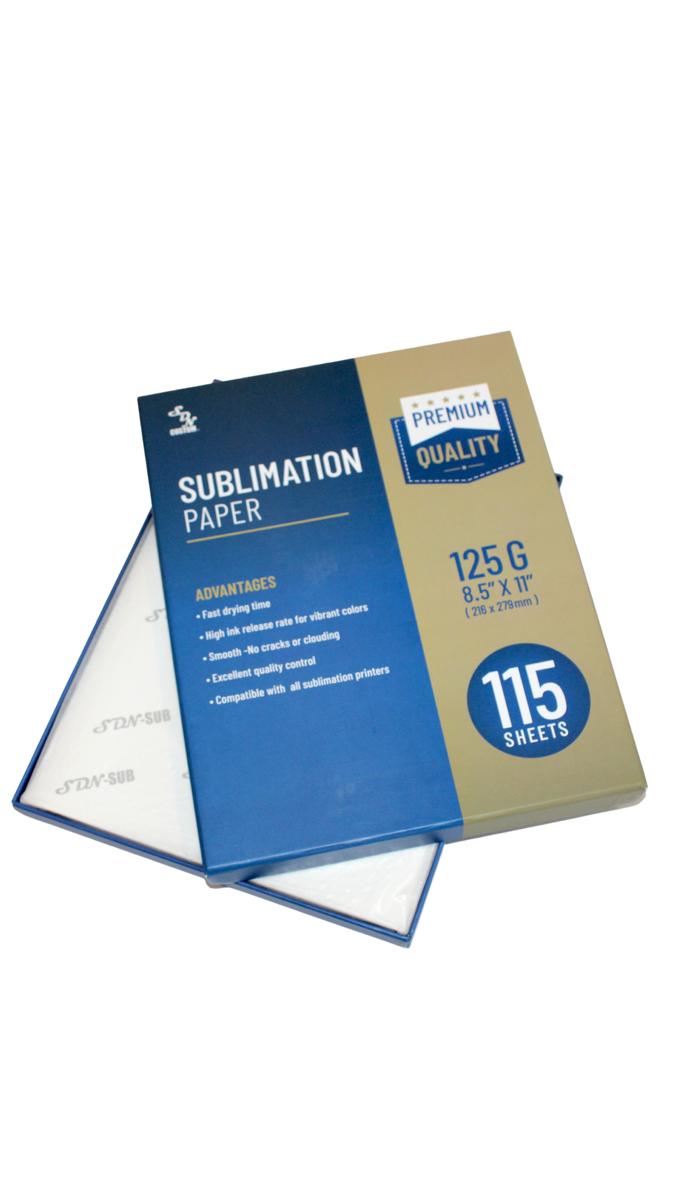 SDN Sublimation Inc Sublimation Paper 125g 115 Sheets - Premium Qualit –  SDN SUBLIMATION