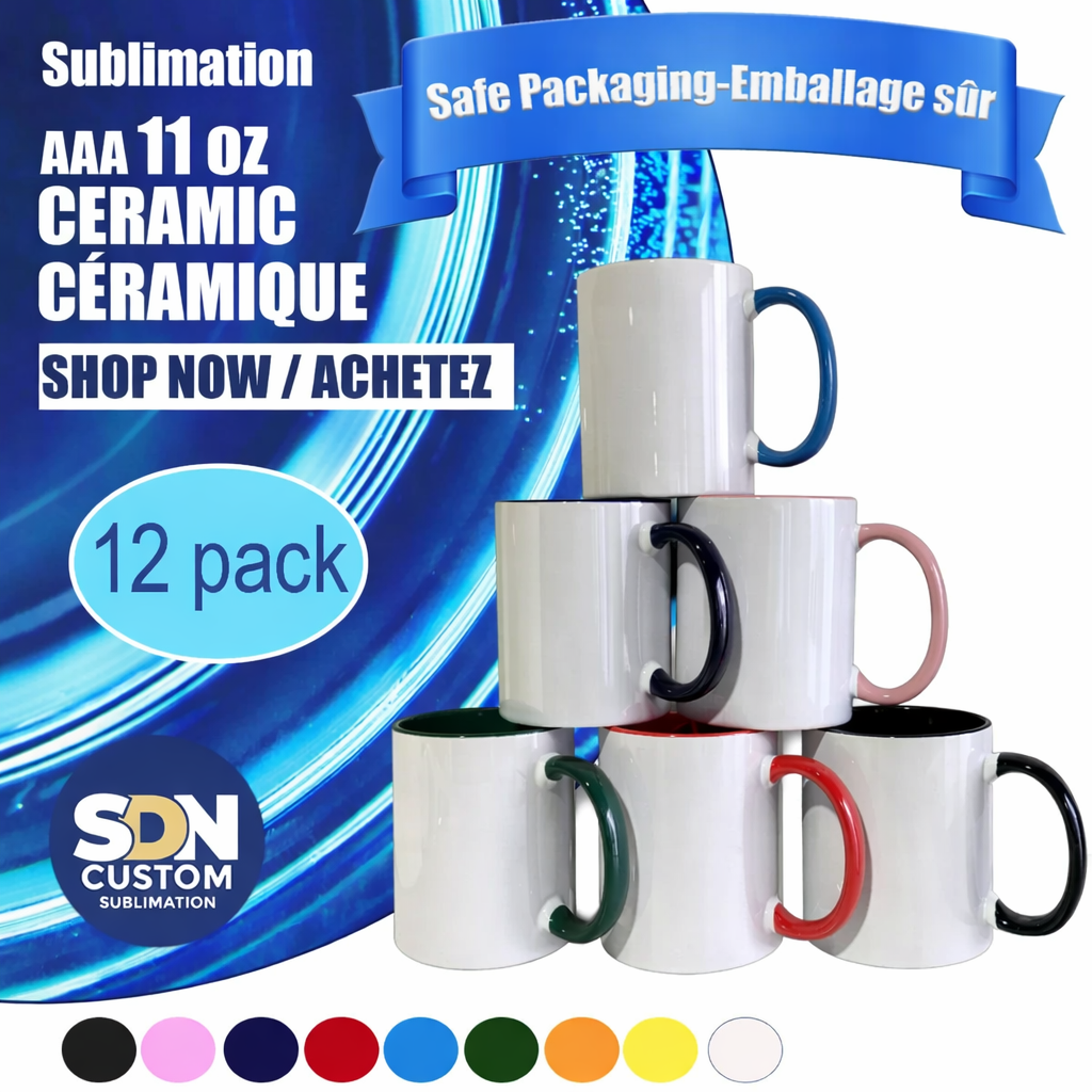 12 pack Sublimation Mugs 11 oz
