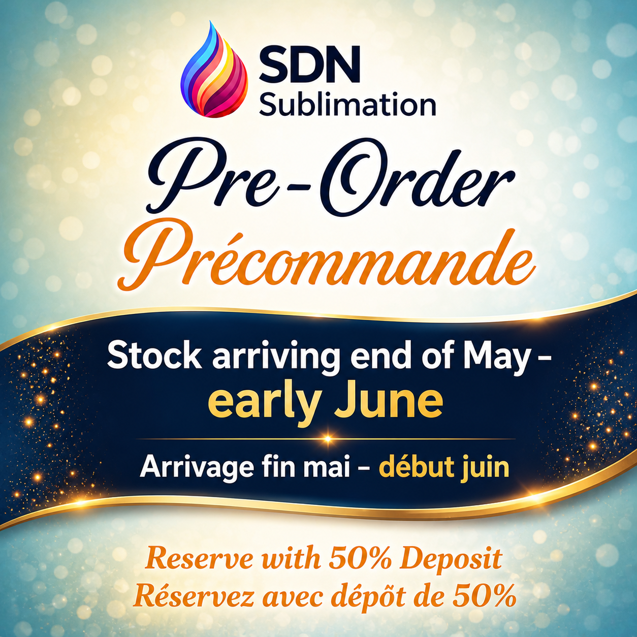 Pre order-Pre commande ARR End May/fin Mai