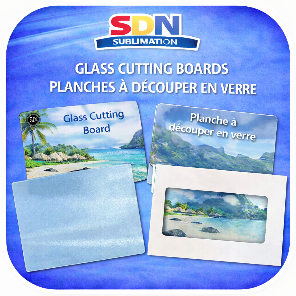 Glass cutting boards for sublimation