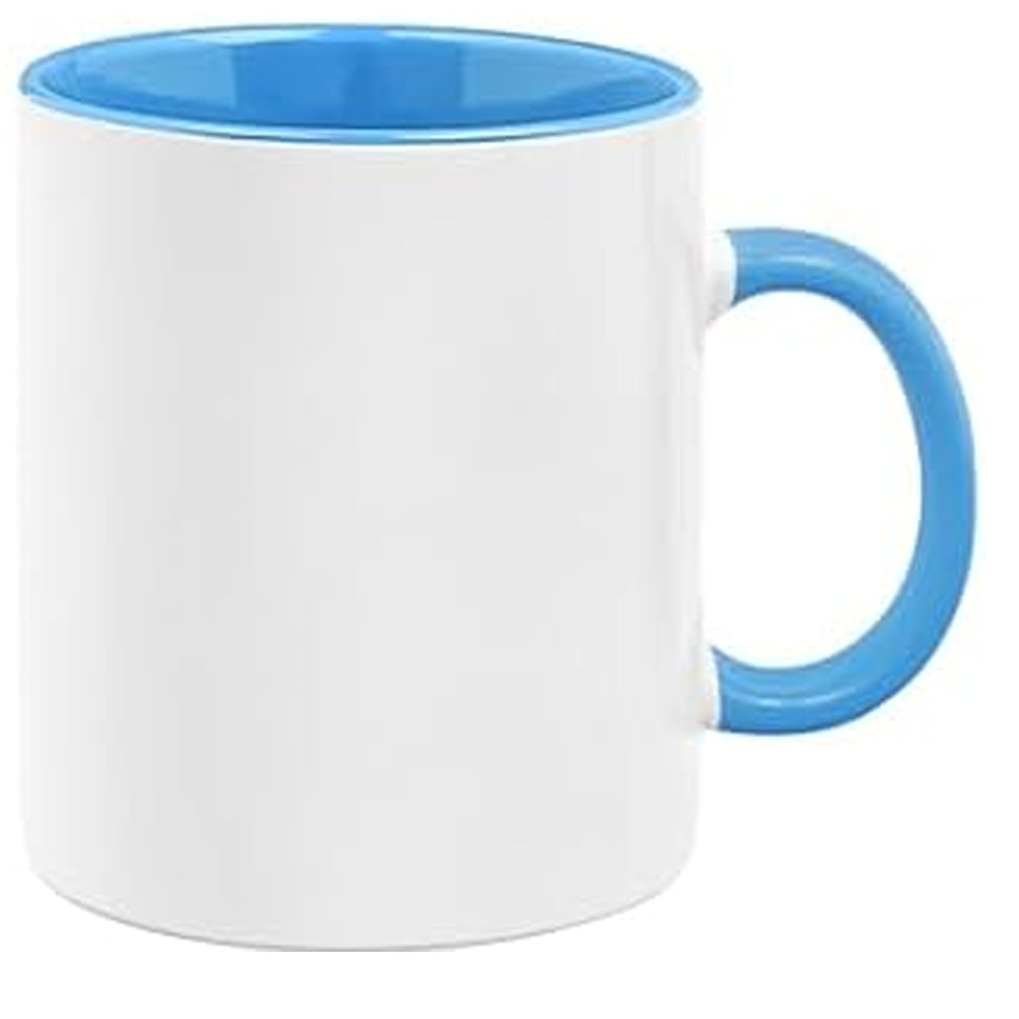 36/Mugs/Blue/11oz($1.67 Cost . unit)White 11 oz Sublimation Mugs with inner color BLUE AAA Coating - Box of 36 | Made for Pick-Up Only