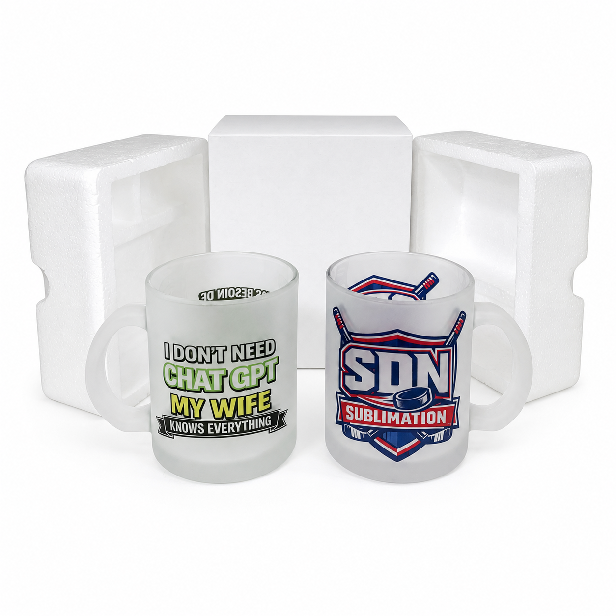 24 PACK -11oz (cost unit 3.00)blank sublimation frosted glass mug(reinforced packaging )