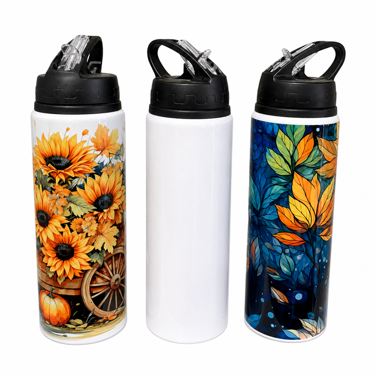 750ml White Sublimation Aluminum Bottle - unit