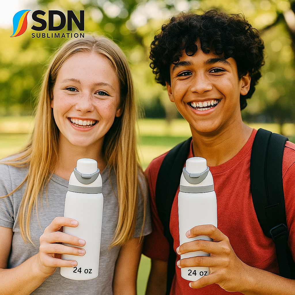 Lot de 25 bouteilles d'eau blanches brillantes de style Owala de 24 oz (coût unitaire 8,50 $)