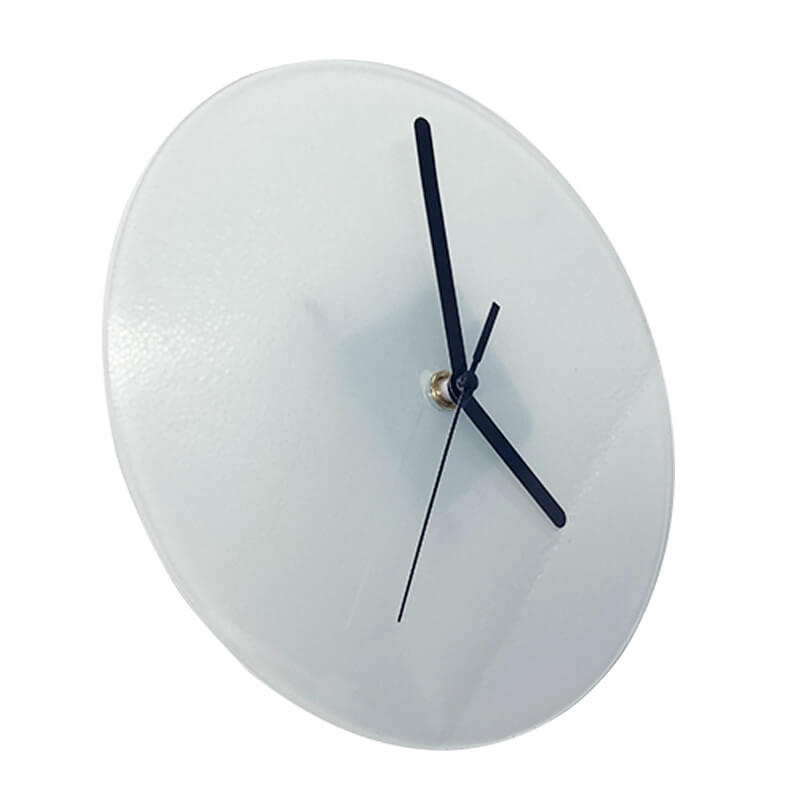 Sublimation Tempered Glass Clock – 11.8" x 11.8" with Mechanism